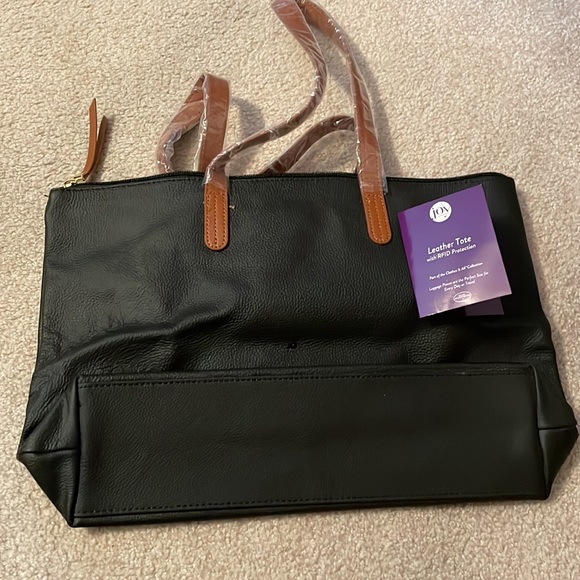 Joy Mangano Bags Joy Mangano Leather Tote Nwot Poshmark